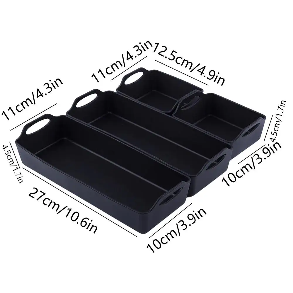Nonstick Bakeware Set Of 4 Baking Tray Pan In Silicone Oven Microwave Cooking Silicone Liners For Wings Hot Dogs Vegetables Cake