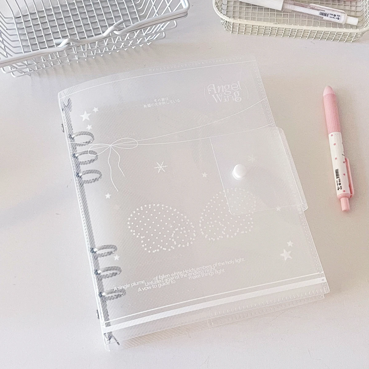 Raccoglitore a fogli mobili A5 Organizzazione Ins Style Raccoglitore ad anelli Notebook Scrub PP Copertina interna del nucleo Note Book Journal Planner Office - immagine 5
