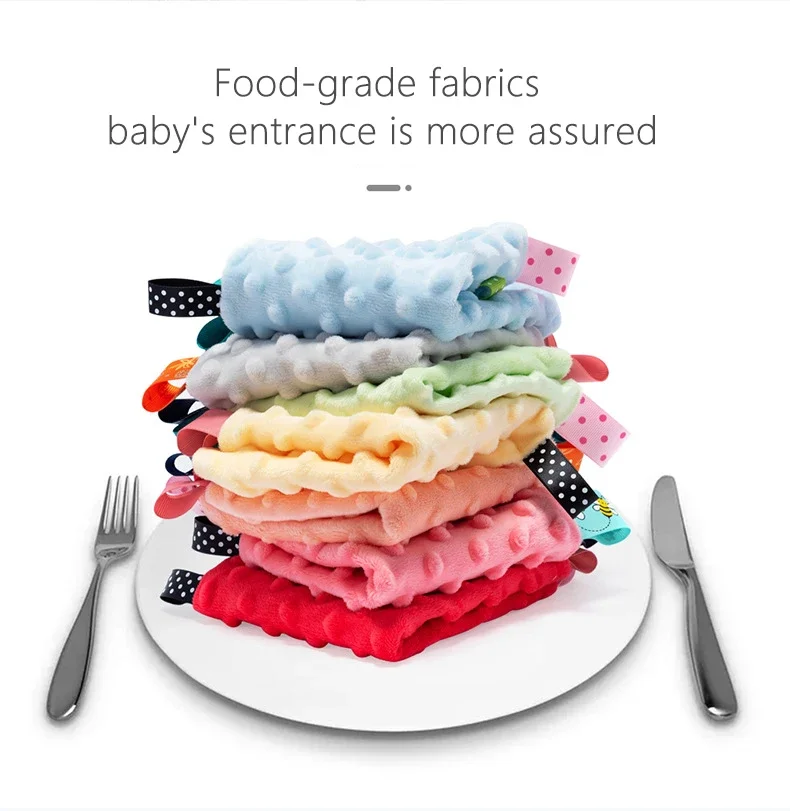 Baby Soother Appease Towel Bib Soft Animal Cat Sleeping Doll Teether Infants Soft Comfort Sleeping Nursing Cuddling Blanket Toys