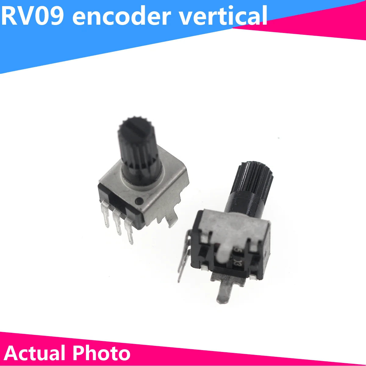 10pcs Rv09 Vertical 12.5mm Shaft 1k 2k 5k 10k 20k 50k 100k 0932 Adjustable Resistor 9 Type 3pin Seal Potentiometer