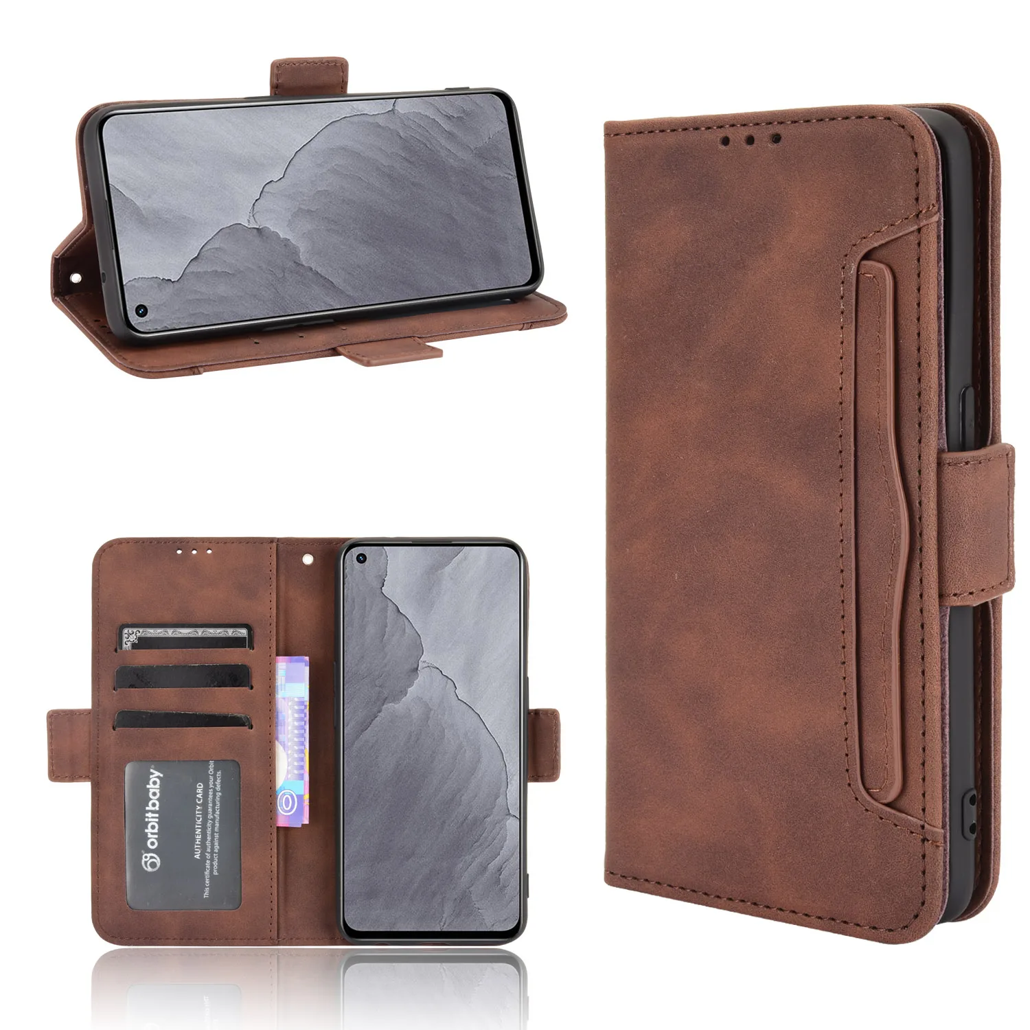 2024 Muslimex Nappc. A. C. C. C. 6. A. Per Realme Gt Master Edition Cover Premium Leather Flip Multi-Card Slot Cover Per Oppo Realme Gt Master E