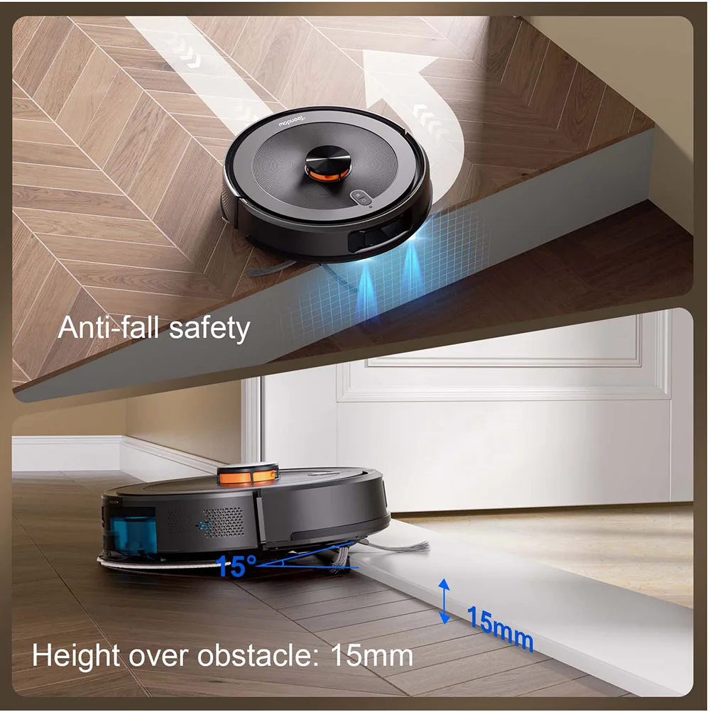 Teendow D10S Roboter-Staubsauger mit LDS Smart Navigation, 5000Pa Starke Saugkraft, Selbstaufladend, Leiser Betrieb – Detail 5