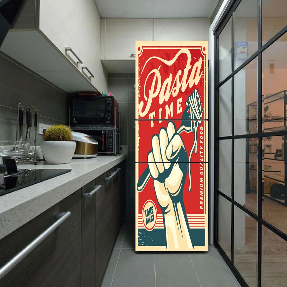 Selbstklebender Kühlschrankaufkleber für Kühlschrank, Möbel, Türdekoration, Tapete, wasserfestes Poster, individueller Aufkleber, Heimdekoration – Detail 17