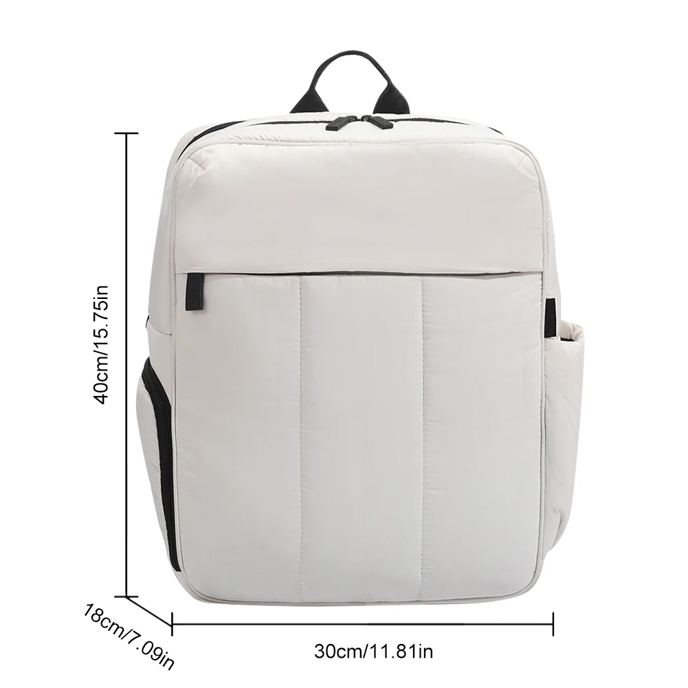Nylon Travel Bag Large Capacity Lightweight Fashion Simple Backpack with Shoe Compartment for Outdoor Travel Fitness