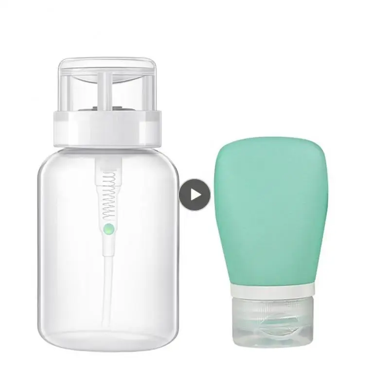 Bottiglia Vuota Push Down Safe Lock Pump Nail Polish Remover Smalto Per Unghie E Struccante Rivoluzionario Flacone Di Erogazione Ordinato