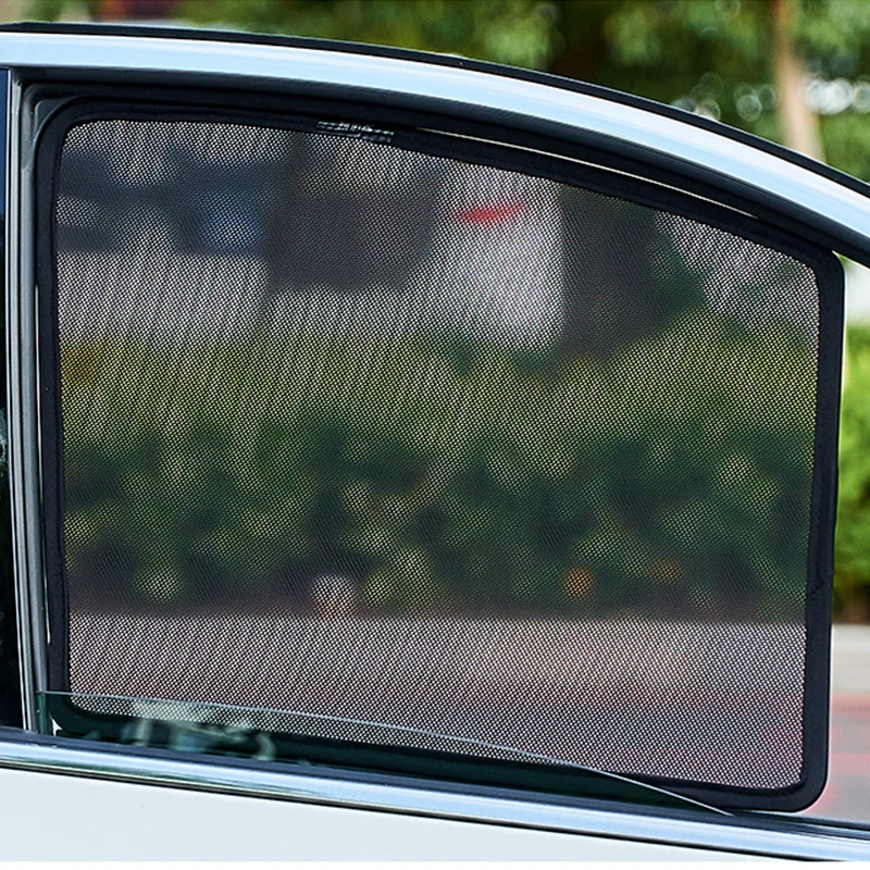 For Skoda Kodiaq 2017-2025 Accessories Magnetic Custom Car Sunshade Visor Mesh Curtains Side Window Sun Shade UV Heat Sunshield - View #2