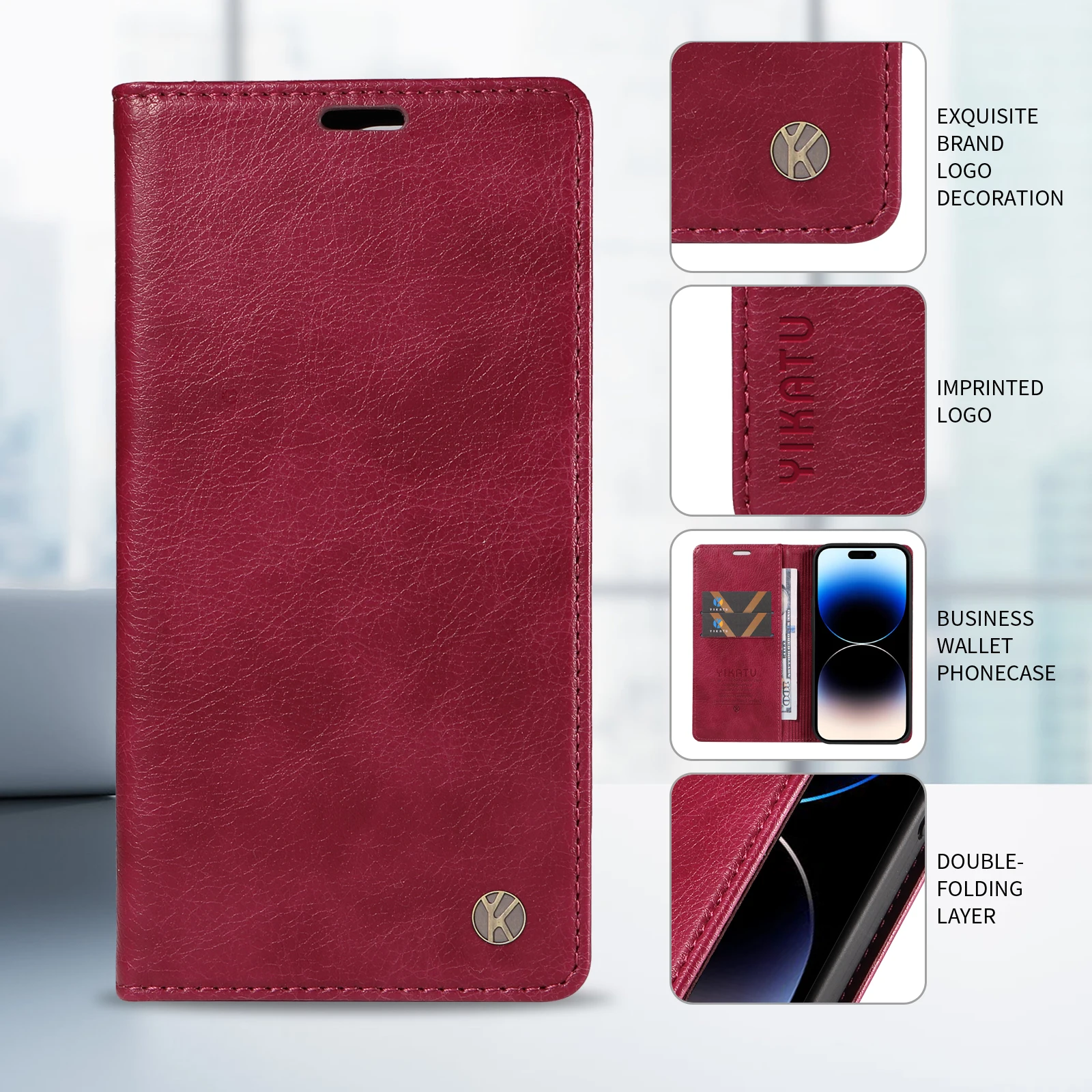 Stylish Magnetic Wallet Phone Case