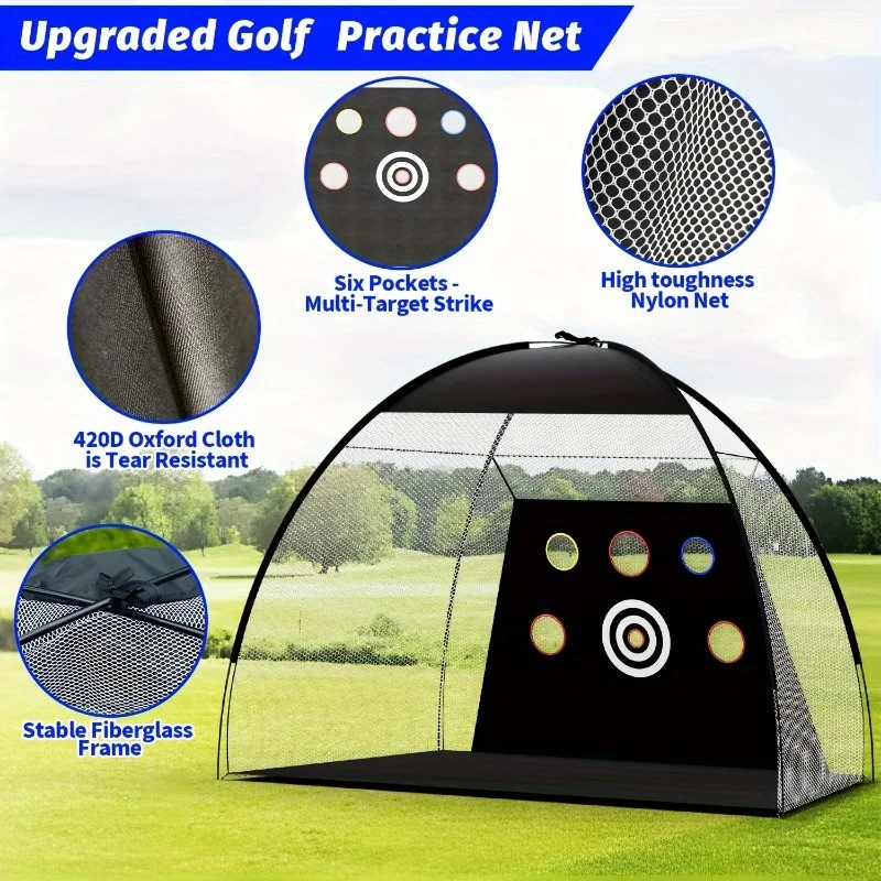 Golf Practice Net in Action