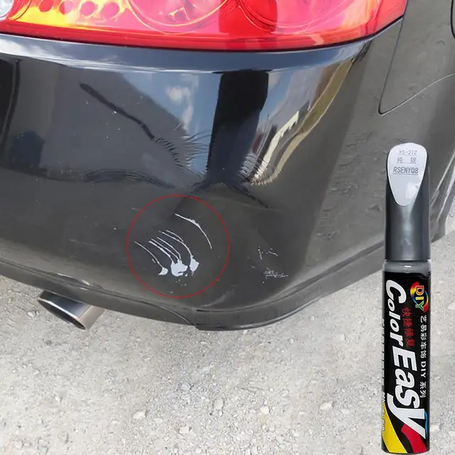 4 pezzi penna professionale per riparazione graffi auto penna per vernice per ritocco automatico per styling auto rimozione riempimento graffi cura della vernice per auto nero bianco 2