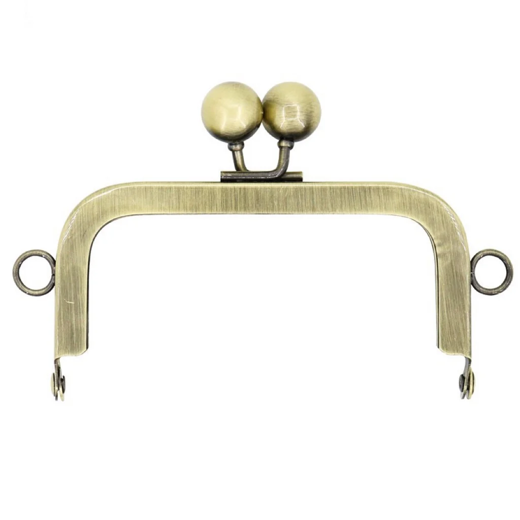 10.5cm Square Screw No Hole Purse Frame DIY Kiss Lock Bag Coin purse Hardware Accessories