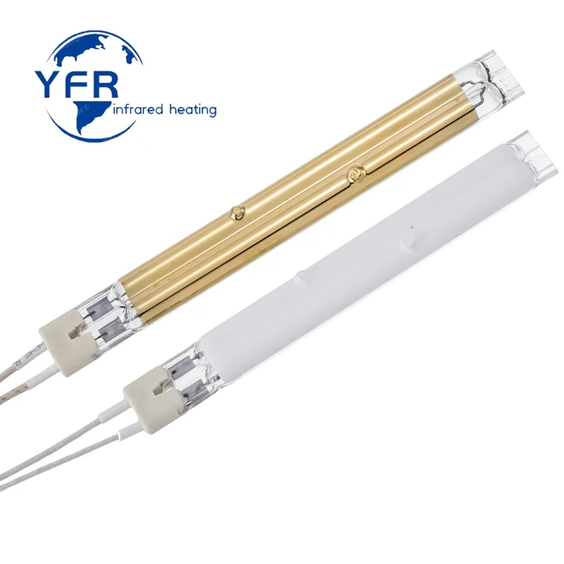 Twin tube Quartz Short Wave Element Tungsten Infrared Heating Infrared Heat Lamps