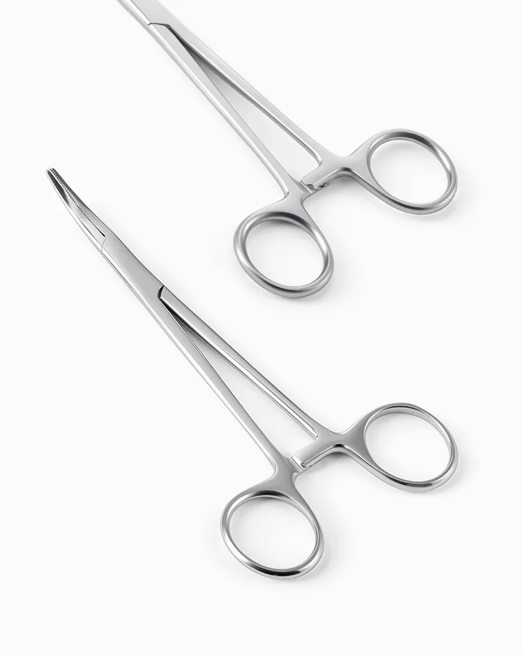 1pc Edelstahl Blutstillende Zange Chirurgische Zange Werkzeug Hemostat Locking Schellen Zange Angeln Zangen Gebogene/Gerade Spitze – Detail 9