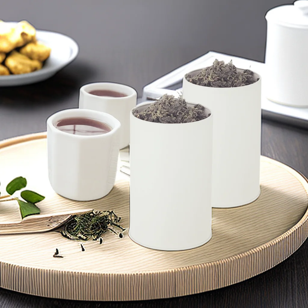 4-Piece Metal Tea Canisters 4