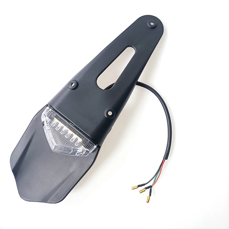 KaTur Garde-boue et feu arrière LED 12 V universel pour moto