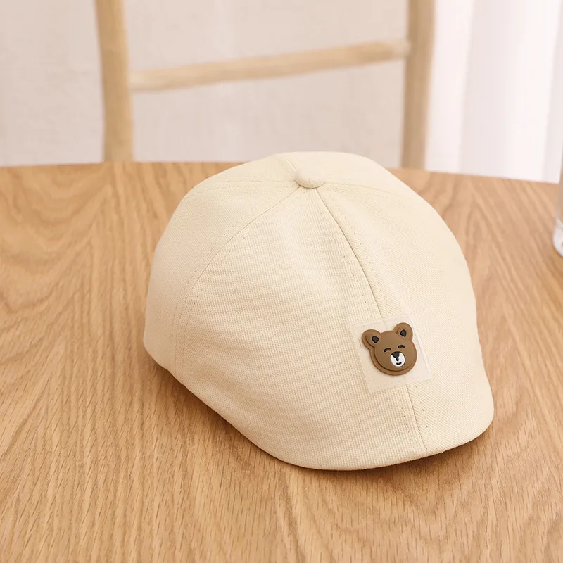 Cartoon Bear Cotton Baby Boy Beret Hat Kids Caps Children Visor Bonnet For Boys