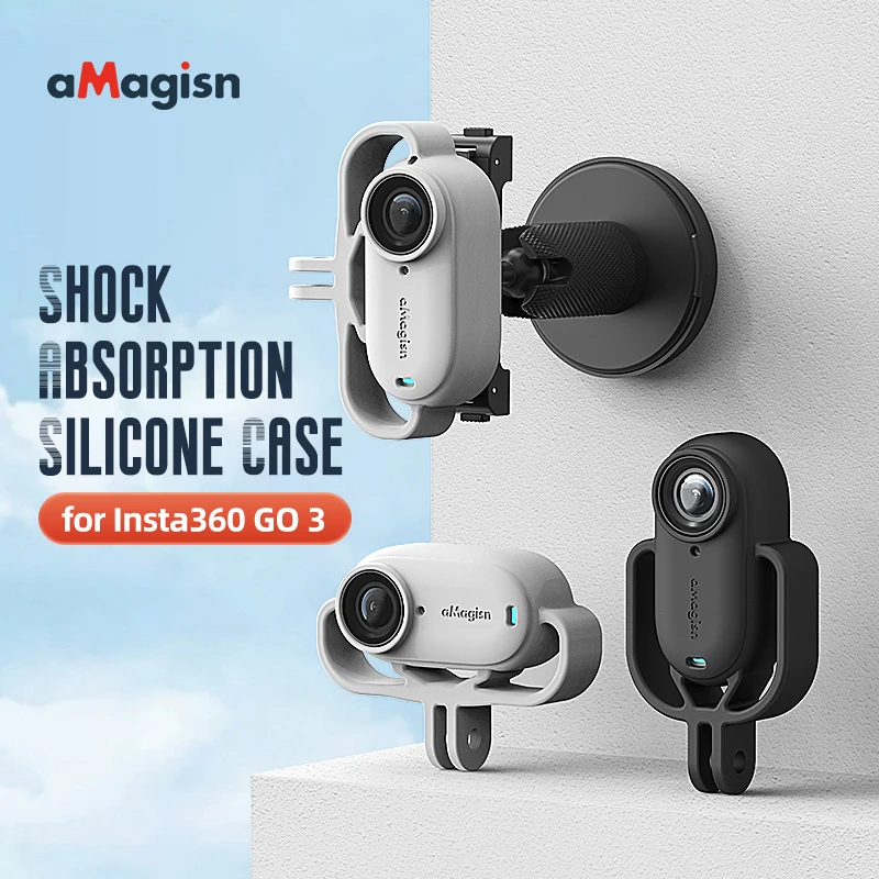 

Amagisn shockproof Body Silicone Protective Case Protection Cover Accessories For Insta 360 GO 3