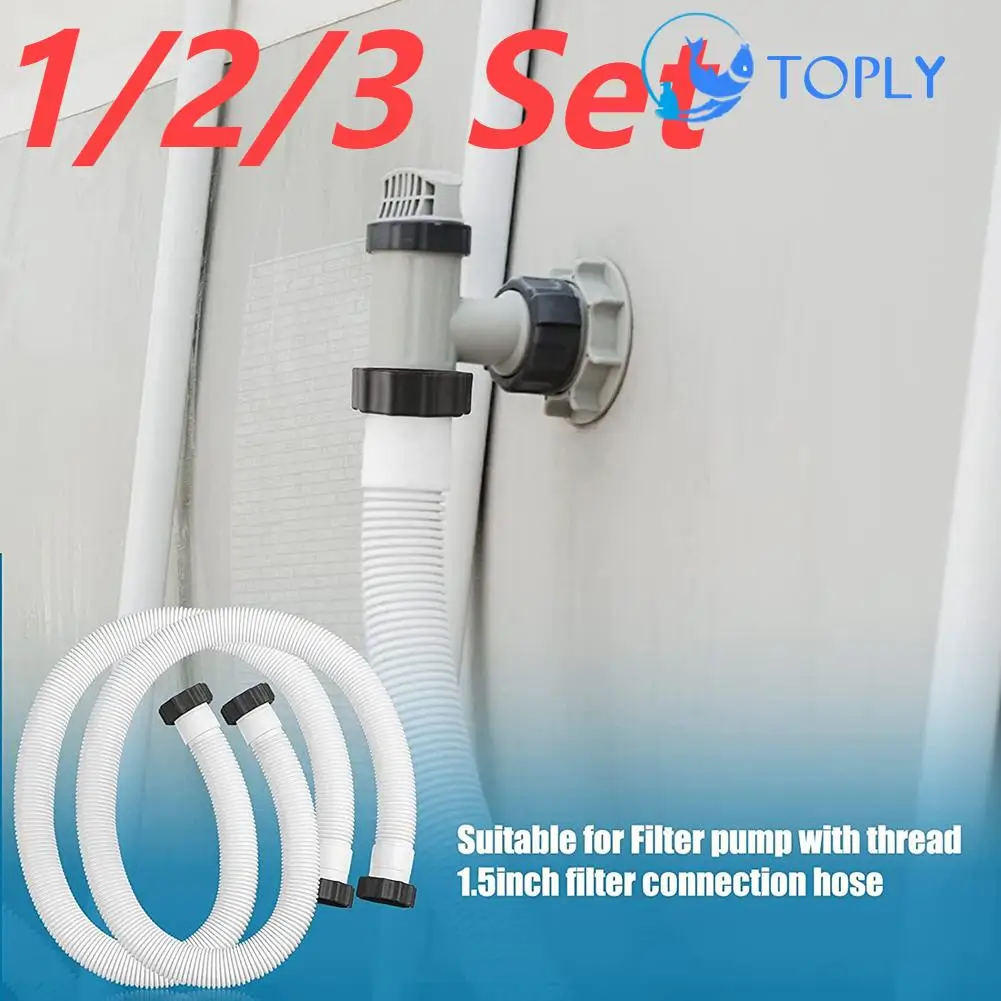 TypeBPoolPumpHoseAdaptersReplacement15inchPoolDrainHoseAdapterDurableParts