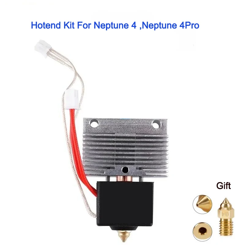 All Metal Hotend For Elegoo Neptune 4 ,Neptune 4Pro Heated Block Heating Rod Thermistor Extruder Kit Fit NP4 3D Printer Hot End