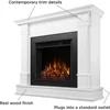 48” Electric Fireplace with Mantel for Living Room or Bedroom,Replaceable Fireplace Insert Heater,Realistic Log and Flame Effect 3