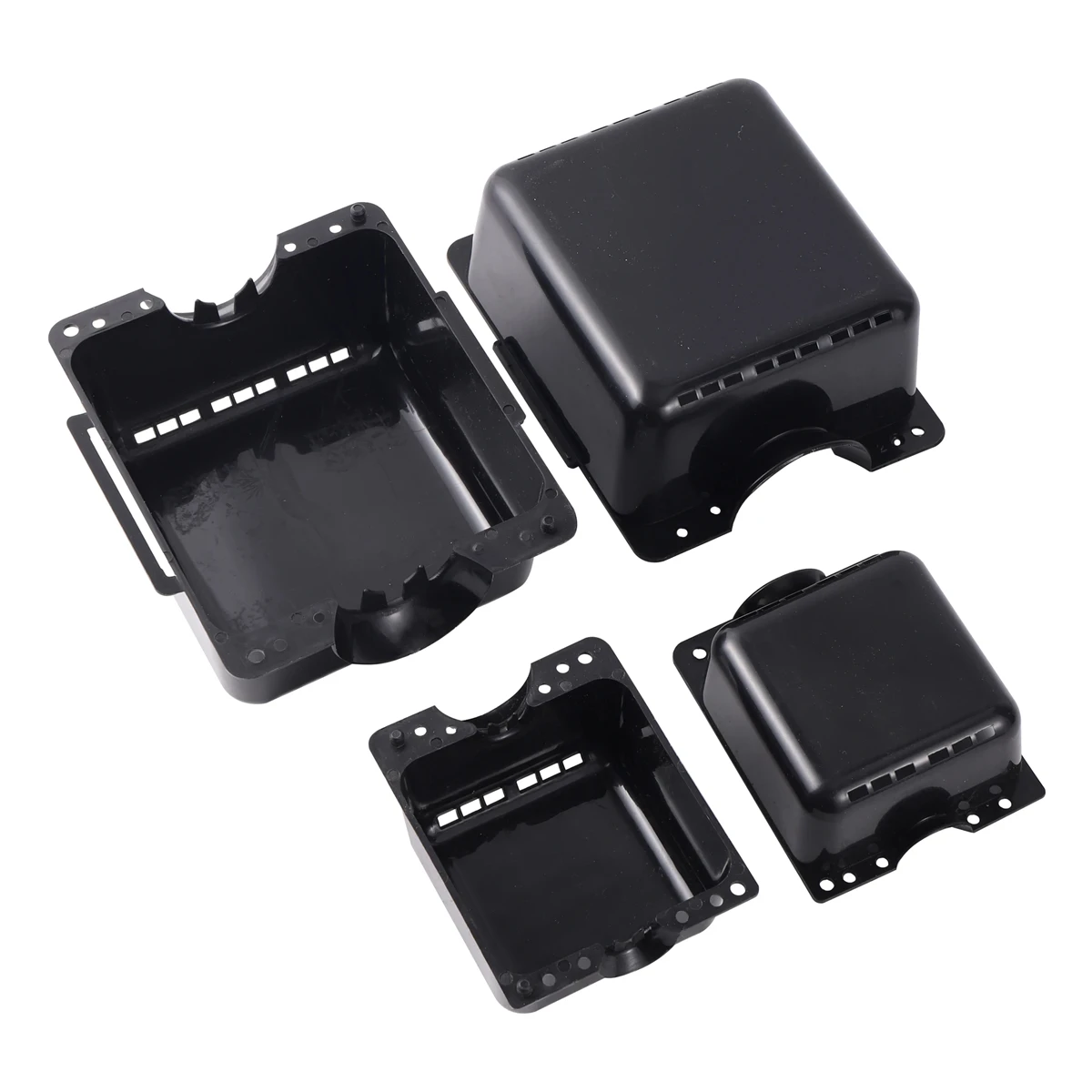 3Pcs Square-shape Plant Root Growing Box Reusable Plastic Plant Rooting Device High-Altitude Branch Cutting Grafting Rooting Box 4