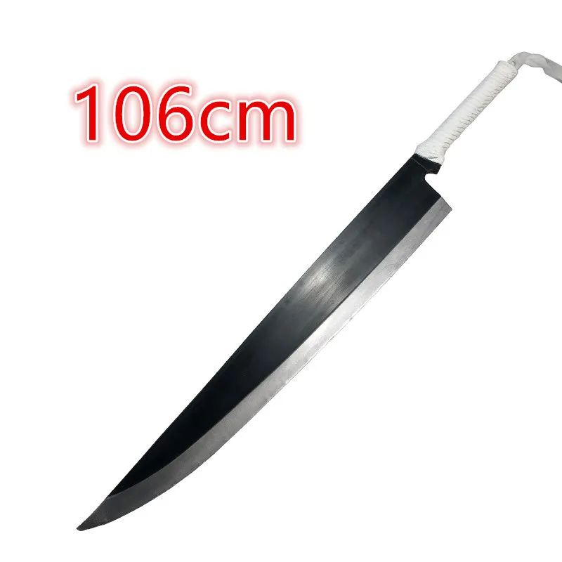 

Bleach Sword Kurosaki Ichigo Sword 1:1 Sky Lock Moon White Knife Zanpakutou Ninja Katana Knife Sword Weapon Props Safety PU Toy