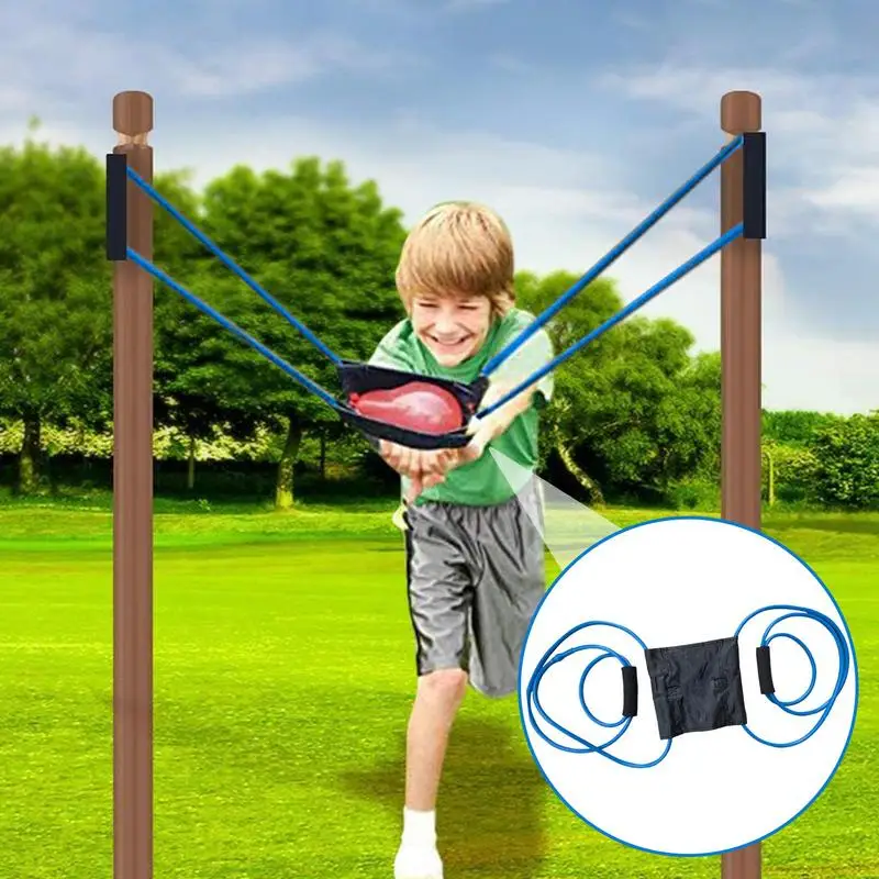 1pcs Water Balloon Launcher Water Toy Yard Game 3 Men Slingshots For Festivals Summer Outdoor Activity Playing Supplies for Kids
