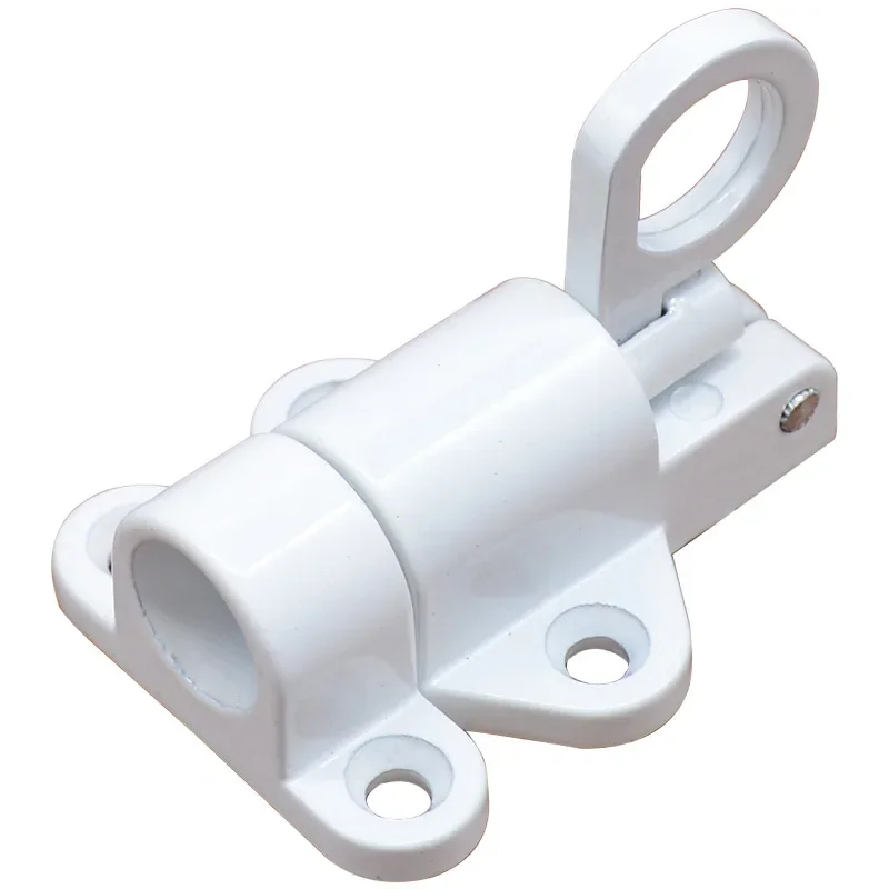 Window Gate Door Bolt Automatic Latch Lock Aluminum Alloy Pull Ring Spring Bounce Security for Window with door latch baby safety lock lock padlock