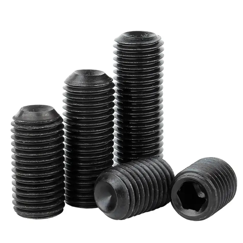 10Pcs/lot M2 M2.5 M3 M4 M5 M6 M8 M10 Headless Cup Point Set Screw 12.9 Grade Carbon Steel Hex Socket Set Screw Support Customize - Image 4