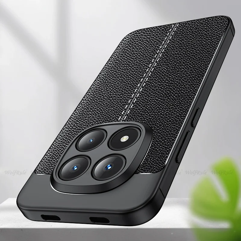 Premium Shockproof TPU Soft Leather Phone Bumper Back Armor Case Cover - New Durable Design