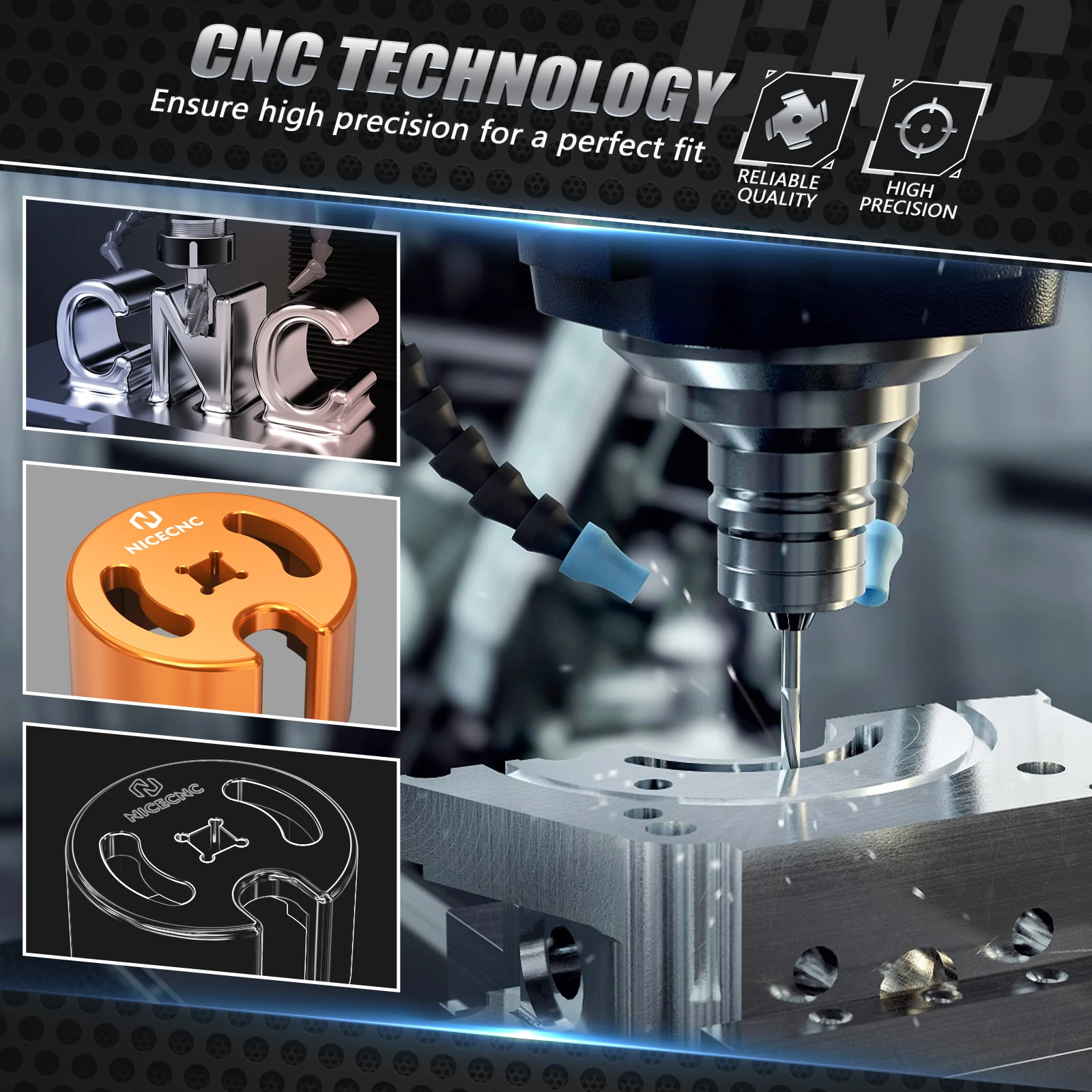 NICECNC Für KTM EXC 300 EXCF XCW XCFW XW-F XC XCF SX SXF 450 500 400 350 300 250 200 150 125 2023 2024 Kühlerdeckel-Entfernungswerkzeug – Detail 4