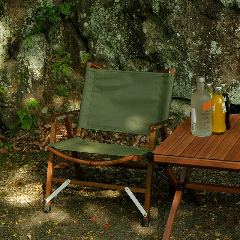 IUTOPO Solid Wood Kermit Chair Outdoor Folding Chair Portable