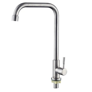 Kitchen Faucet Water Purifier Single Lever Cold Water Faucet Tap With Bubbler Water Saving For Sink Bathroom Stainless Steel 1