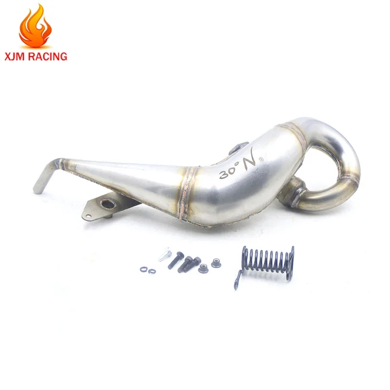 Stainless Pipe Exhaust Kit for 1/5 Losi 5ive-T Rofun Rovan LT Km X2 Rc Car Racing Gas Powerful Toys Parts 1