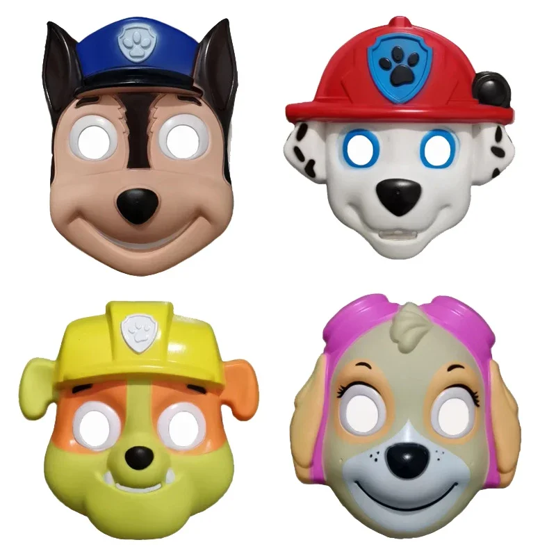 Paw Patrol Toys Cosplay Mask Anime Figures Marshall Chase Skye Cartoon Mask Kids Festival Funny Dress Up Puntelli Bambini Regali Di Natale