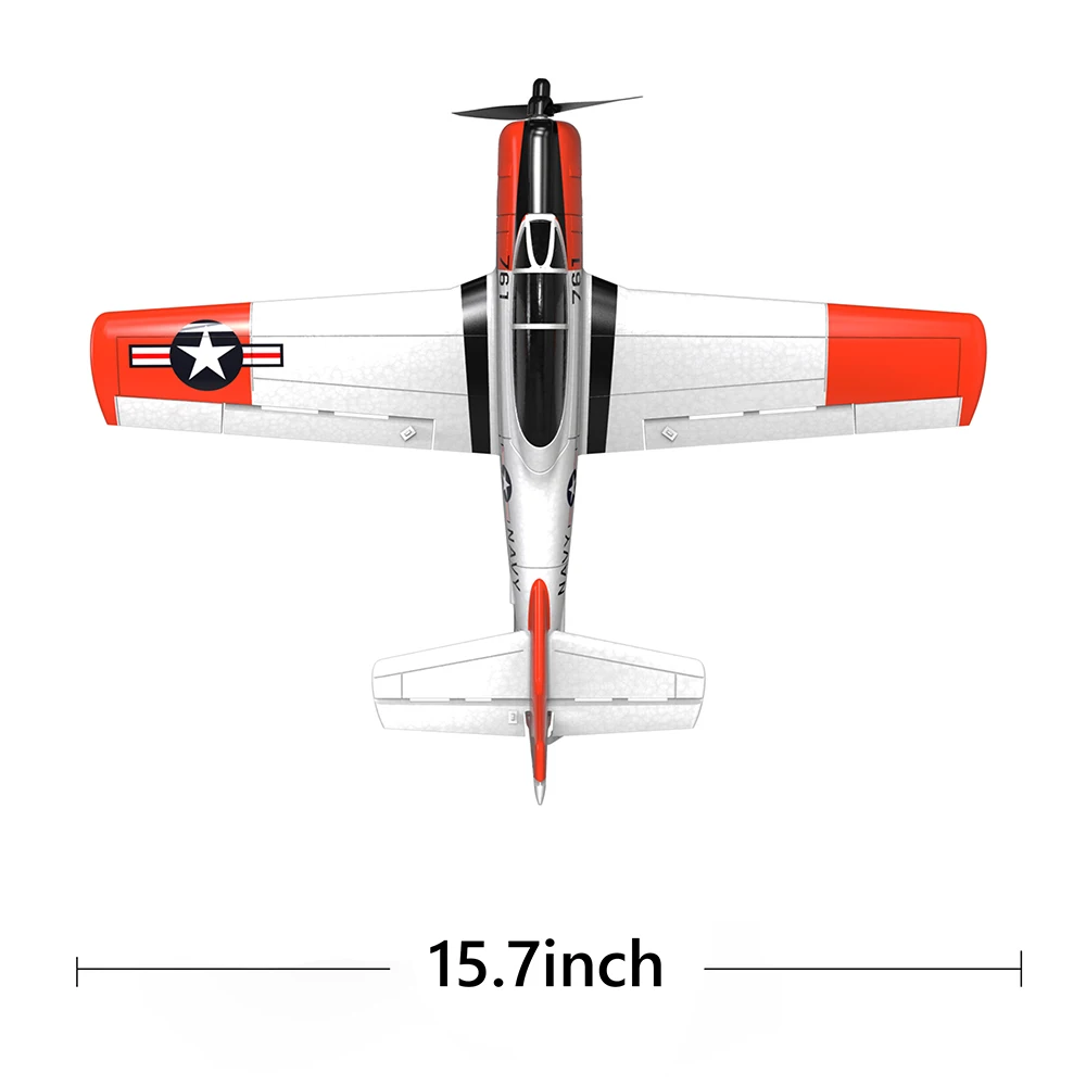 Mini T-28 Trojan 761-9 EPP 400mm Wingspan 2.4G 6-Axis Gyro RC Airplane Trainer Fixed Wing RTF Mode 2 One Key Return 6