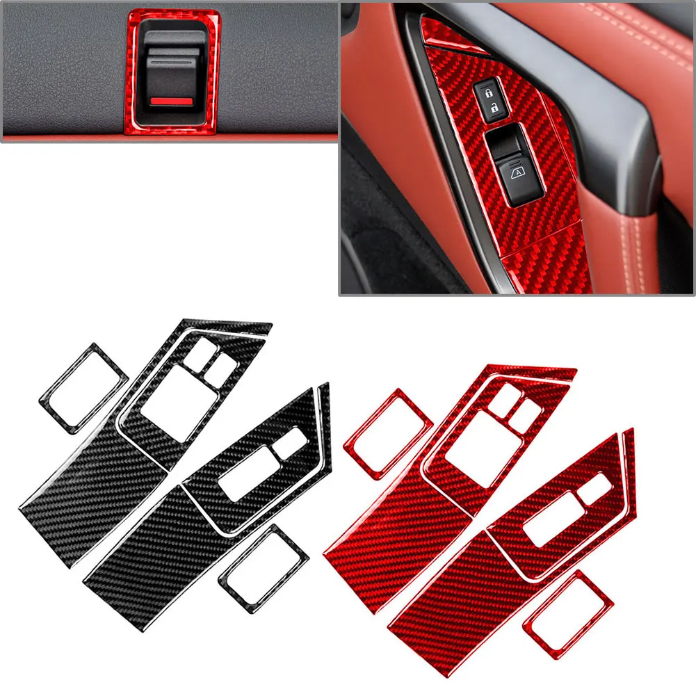 

6 шт., кнопки для внутренней двери автомобиля, подъемника окон и дверей, кнопки, панель, крышка, отделка, аксессуары для Nissan GTR R35 2008-2016 LHD