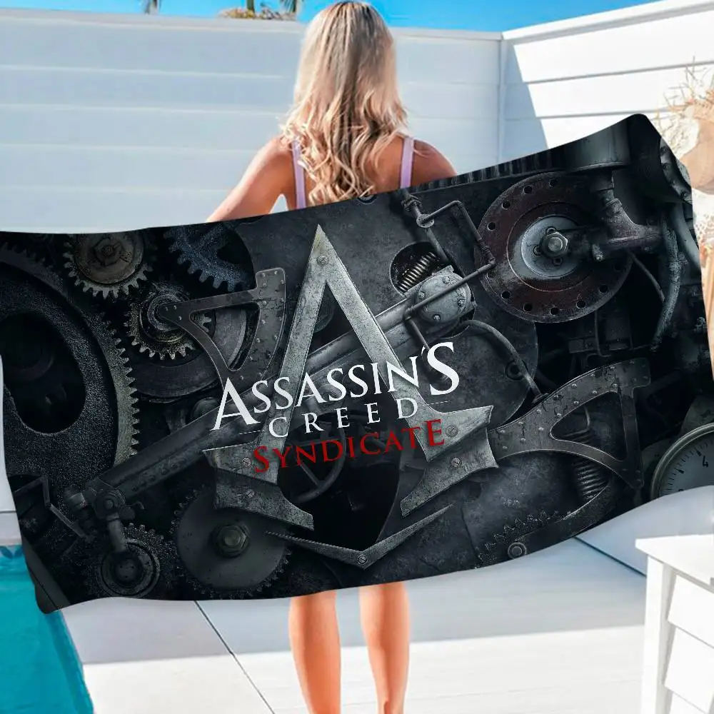 Assassin s Creed Microfiber Beach Towel Absorbent Quick dry Soft Yoga Swimming Resort Mountain Climbing Towel