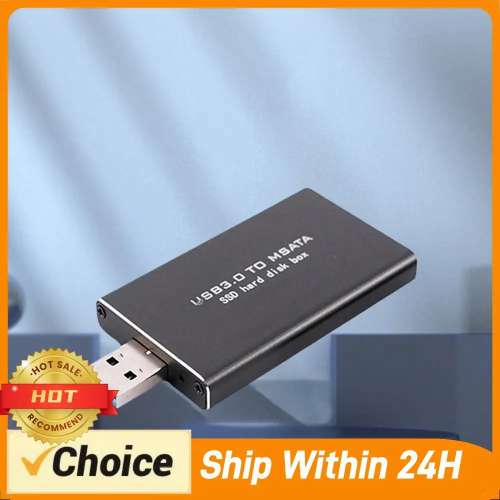 미니 SSD MSATA-USB 3.0 하드 드라이브 케이스 6Gbps SSD 변환기 어댑터 인클로저 무선 30*30/50 MSATA SSD용