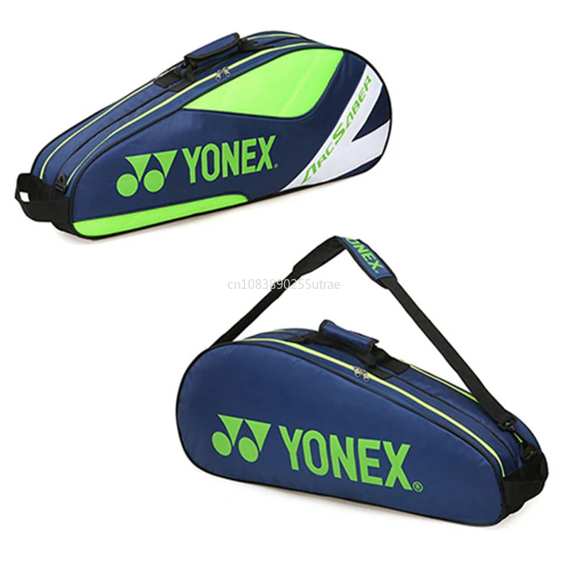 YONEX Genuine Light Weight Yonex Badminton Racket Bag For 3 Rackets With Shoe Compartment For Women Men