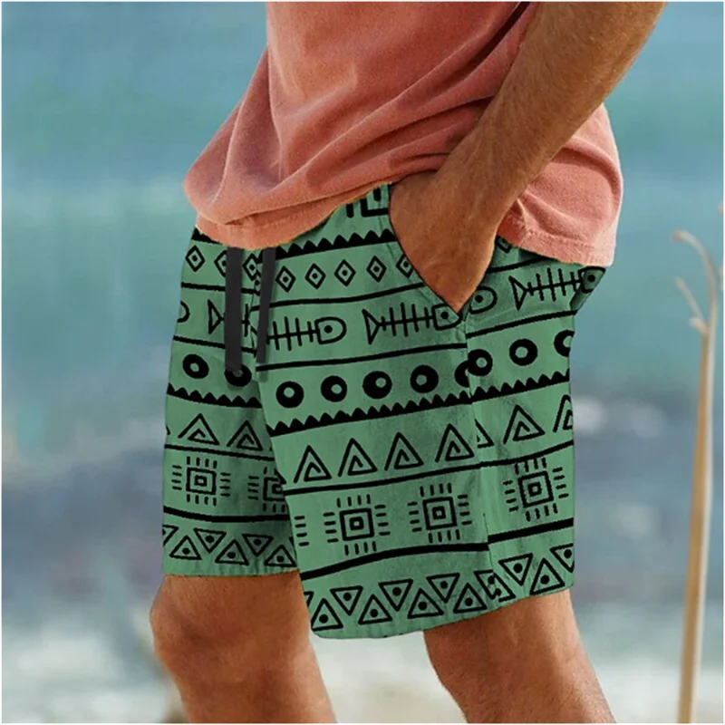 Men's Casual Beach Shorts 3D Print Surfing Trunks
