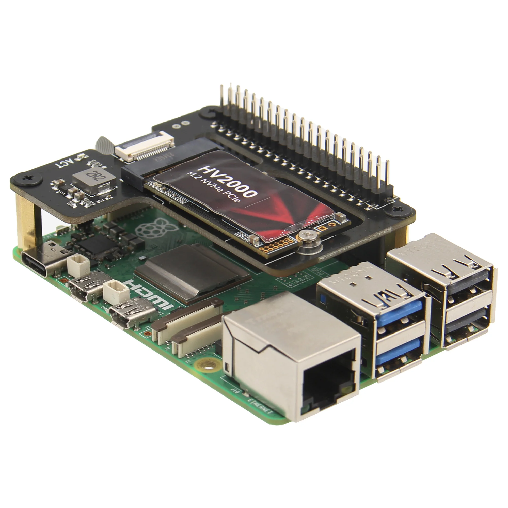Geekworm X1002 Scheda Di Espansione NVMe M.2 Per Raspberry Pi 5 - SSD Veloce Via PCIe