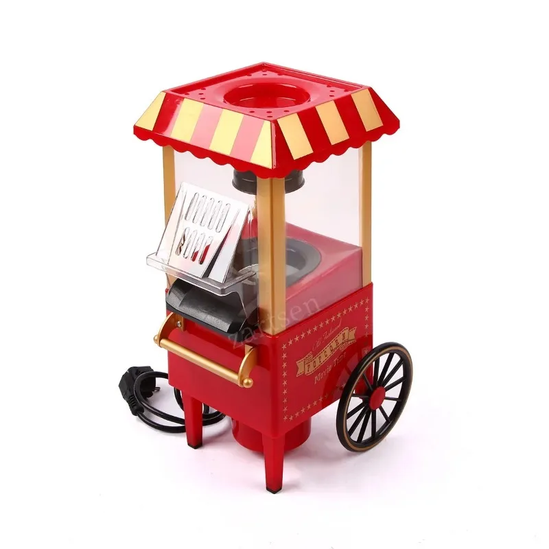 Electric Popcorn Maker Home Corn Popcorn Making Machine Fully Automatic Trolley Corn Popper DIY Creativity For Children 2
