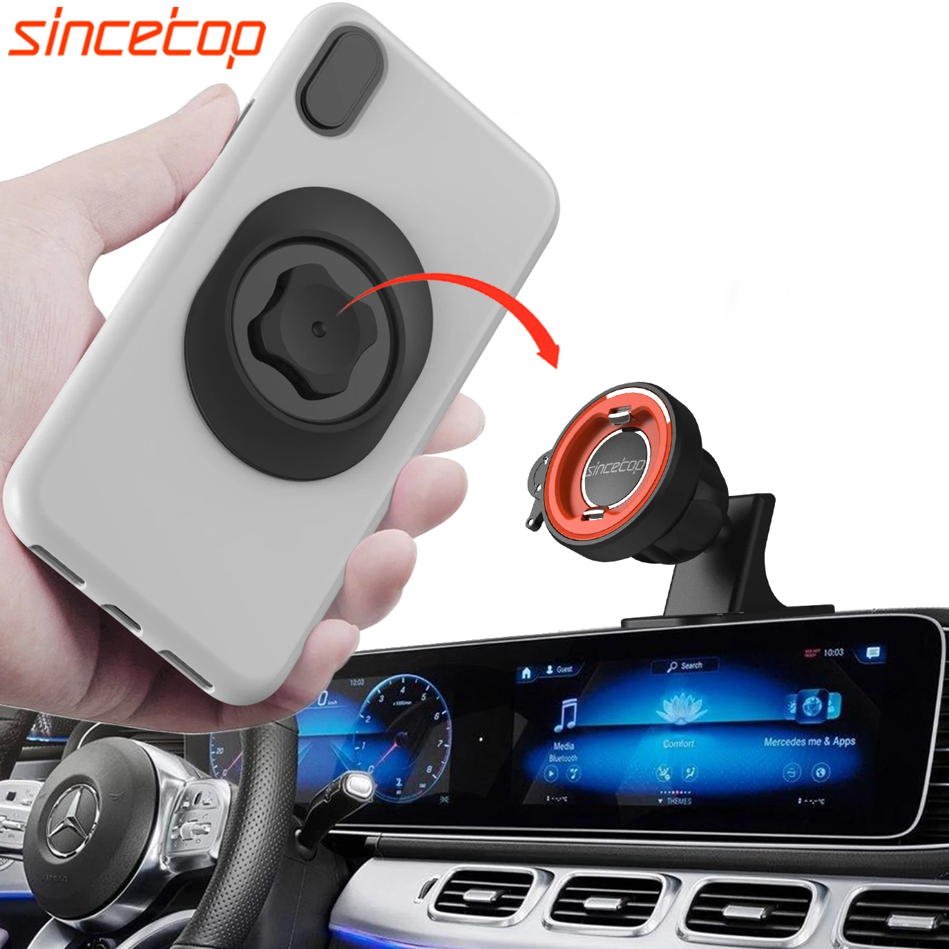 Phone Holder Car for Bmw Audi Mazda Ford Accessory Portable GPS Stand Dashboard Windshield Mount 360° Rotation Cellphone Tablet