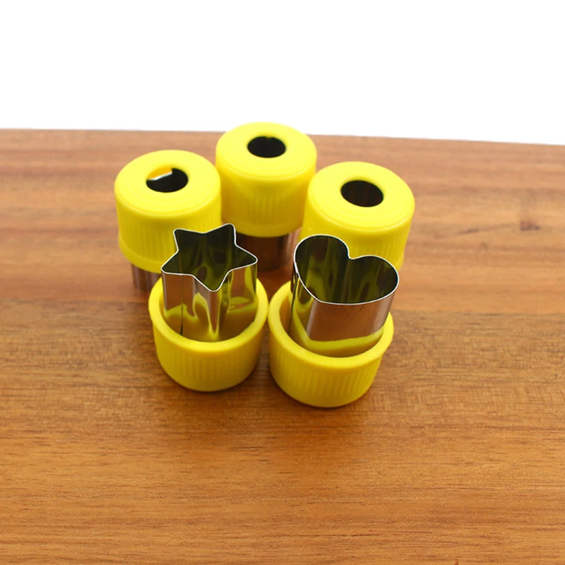 5 Pcs Vegetable Cutters Shapes Set DIY Cookie Cutter Flower For Kids Shaped Treats Food Fruit Cutter Mold Kitchen Accessories