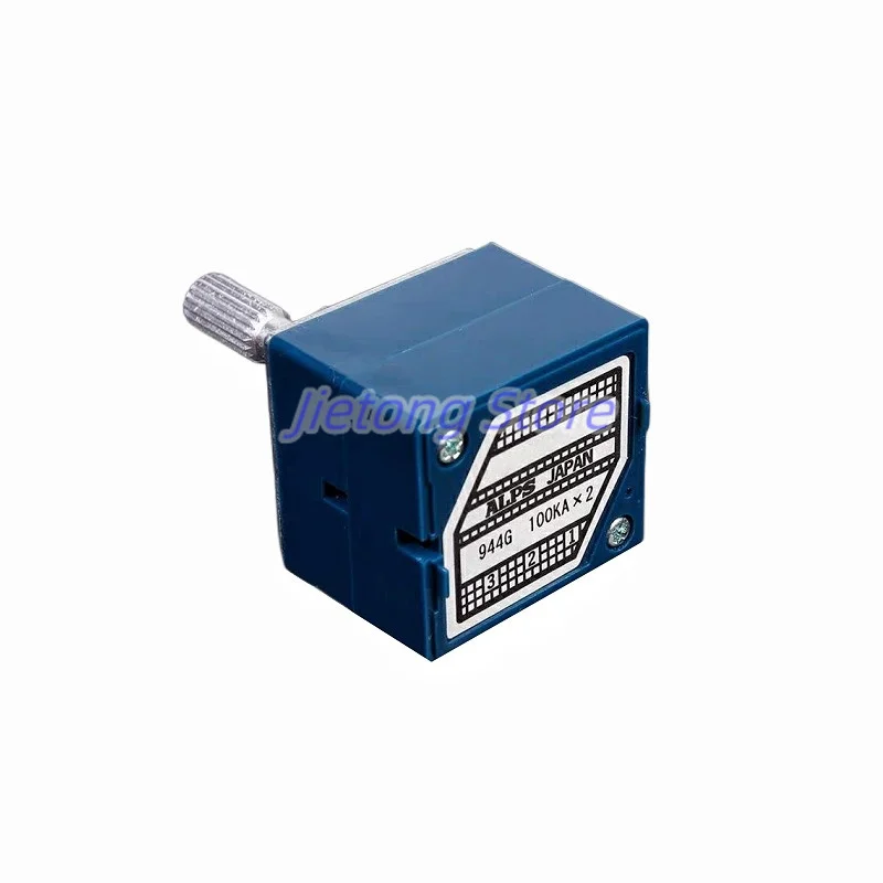 ALPS 27 Type 8Pins Duplex Volume Potentiometer 50KA/100KAx2 With Equal Loudness Tap 25mm Handle Plum Shaft 1pc