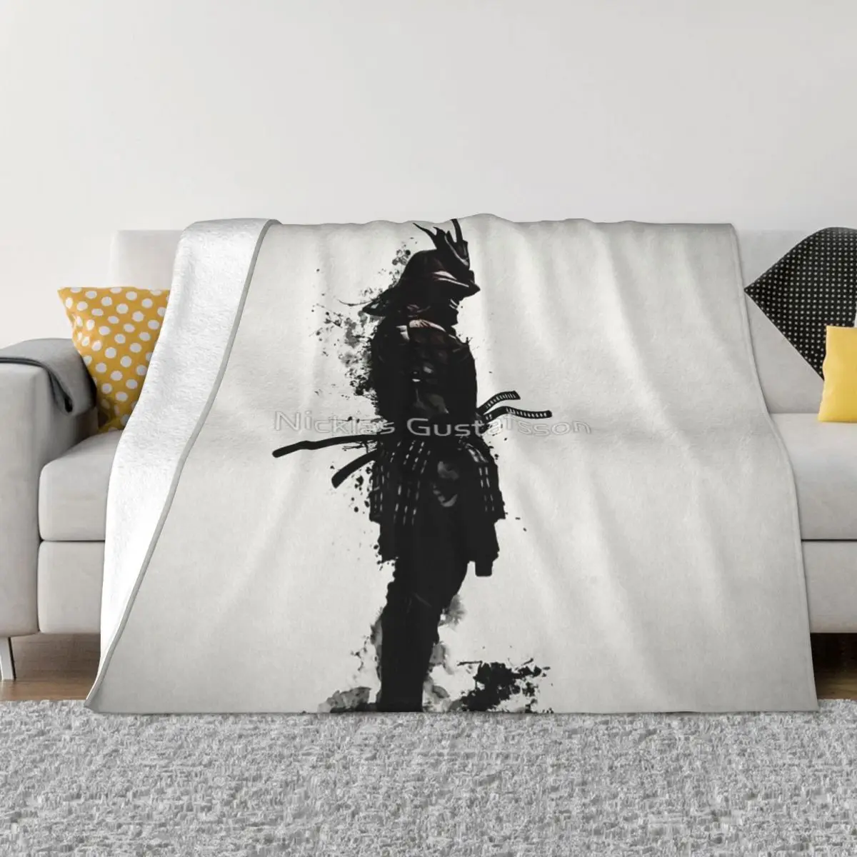 Copriletto Con Coperta Da Samurai Corazzata Sul Copriletto