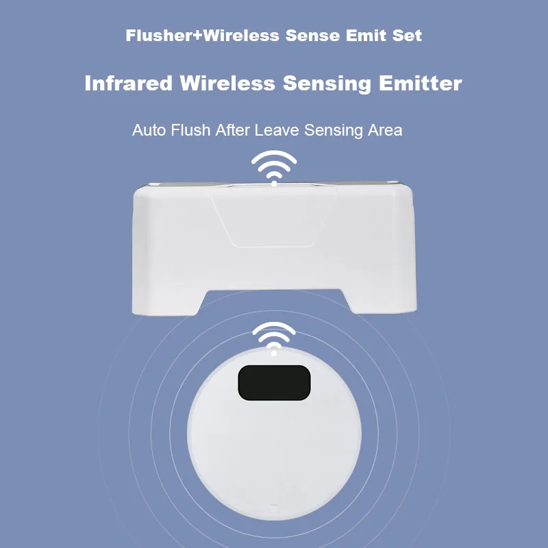 Smart Toilet Sensor Flusher Device Bathroom Touch-free Water Tank Automatic Induction Flushing Presser Toilet Pushbutton