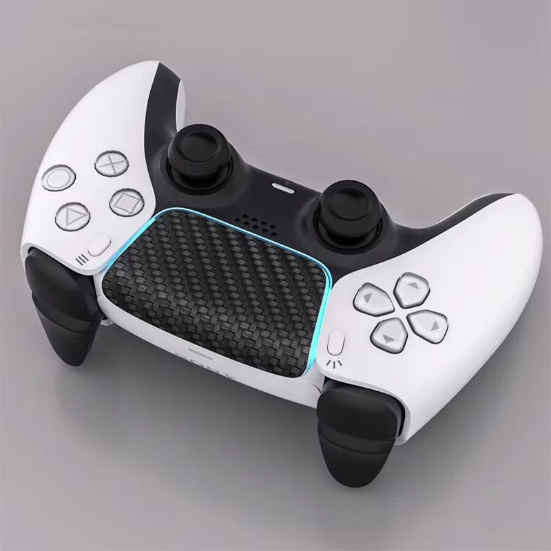 Skin Stickers for PS5 Controller Solid Color Multiple-texture Sticker for Playstation 5 Touchpad Gamepad Protector(2 pcs)