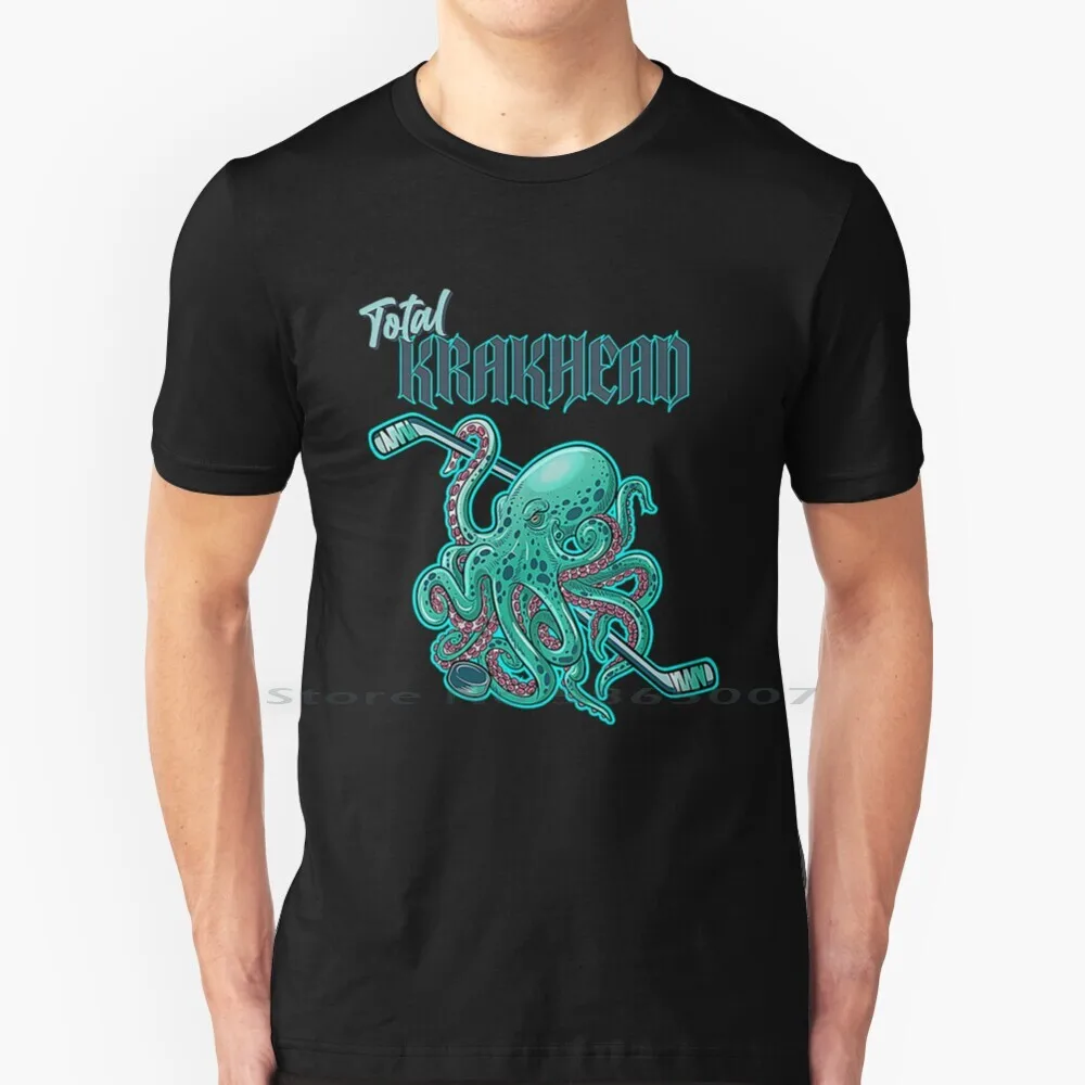 Maglietta A Ventaglio Krakhead Maglietta 100% Cotone Kraken Hockey Lover Hockey Su Ghiaccio Kraken Fight Krakens Wa Washington Hockey Big Size 6Xl