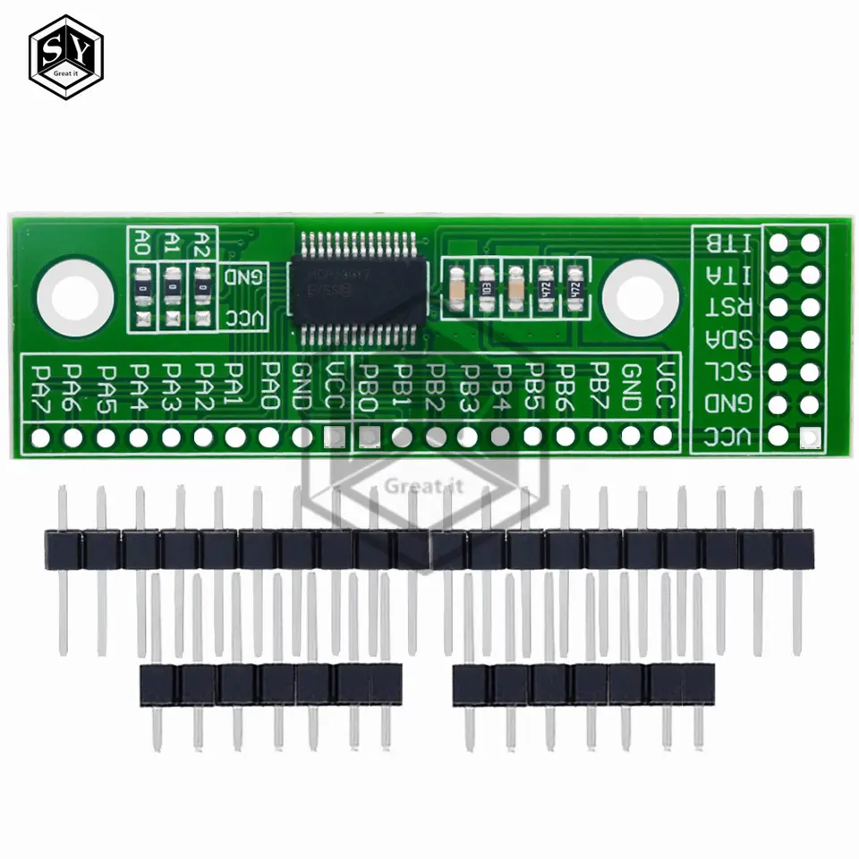 MCP23017-E/SS I2C IIC Expander Board Module I2C to 16IO IIC Input/Output Expansion Board MCP23017 3.0V-5.5V image 1